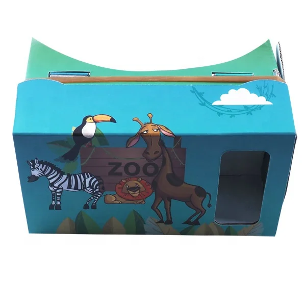 Diy Google Foldable Cardboard 3D Vr Glasses Virtual Reality For Kids Education