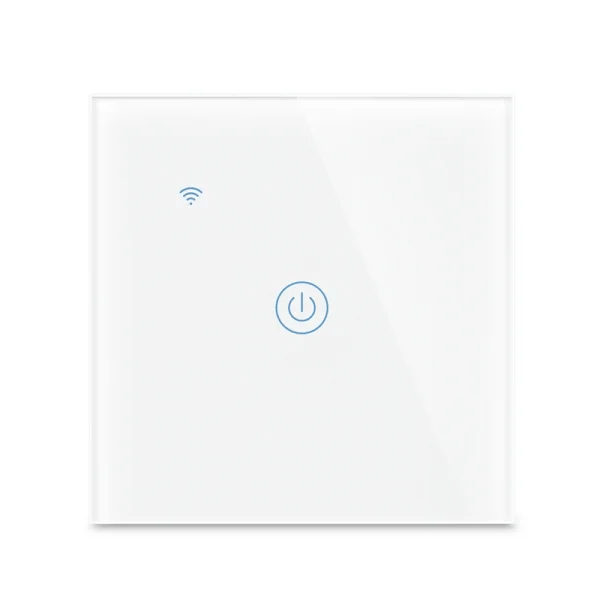 Tuya Smart EU/UK Standard WIFI Switch With Neutral Glass Panel Touch Wall Smart Switch 1/2/3/4 Gang Smart Switch