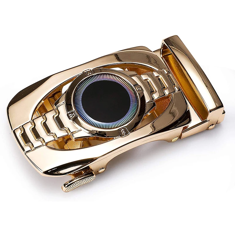 Бесплатный образец, логотип на заказ, оптовая продажа, мужские роскошные пряжки для ремня из США, автоматические мужские пряжки для ремня с кожаным храповым механизмом