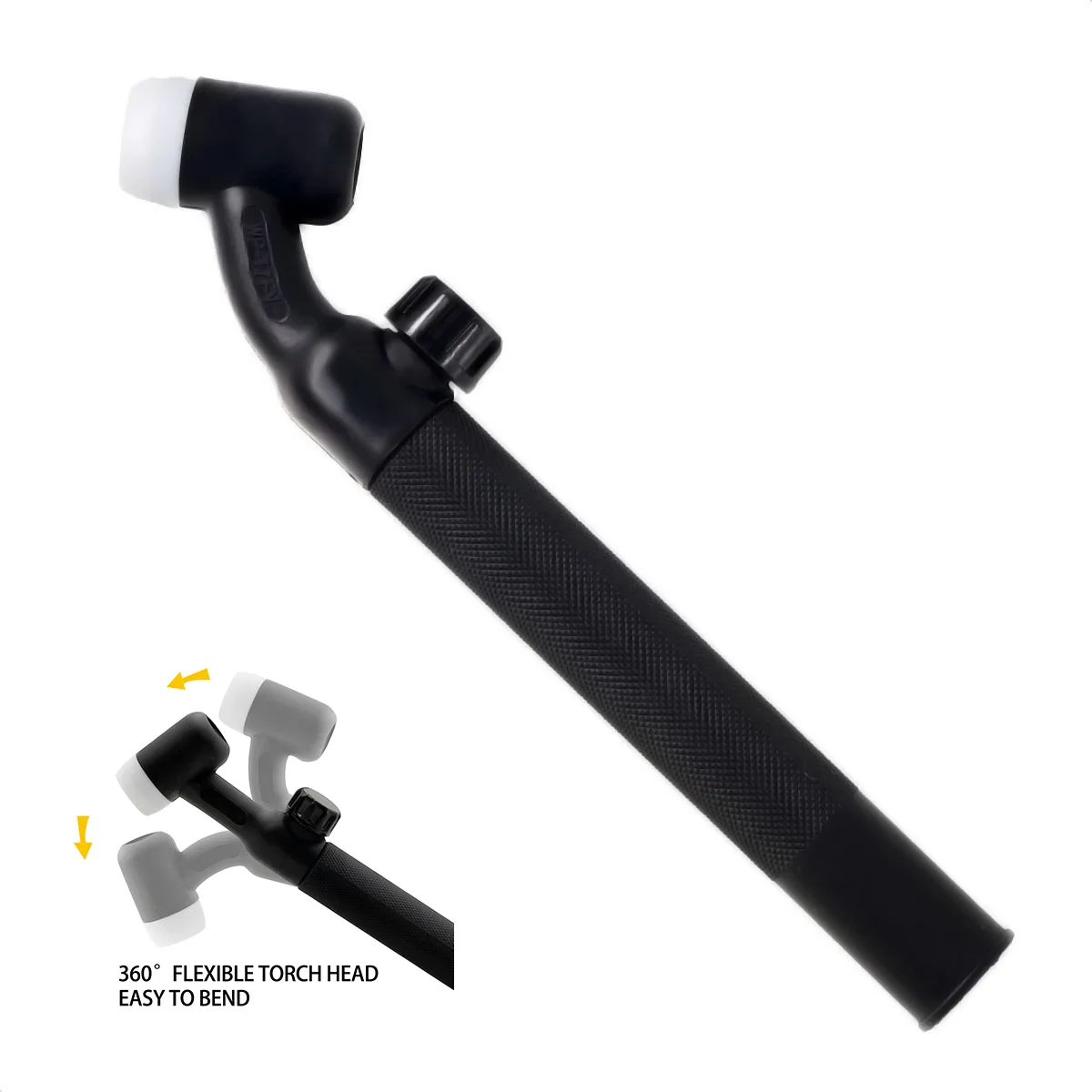 Excellent Gas Cooled WP17FV Tig Torch Head Industrial Plastic Welding Gun Body Tig Welding Accessory 360° Flexible torch head