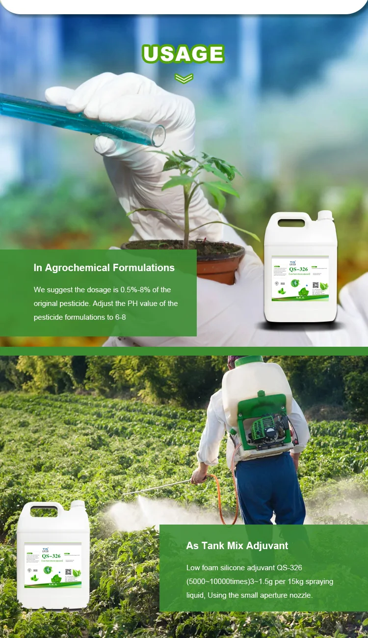Surface Active Agent Trisiloxane Surfactant Agriculture Adjuvant Pesticides Synergist Agricultural Silicone Surfactant