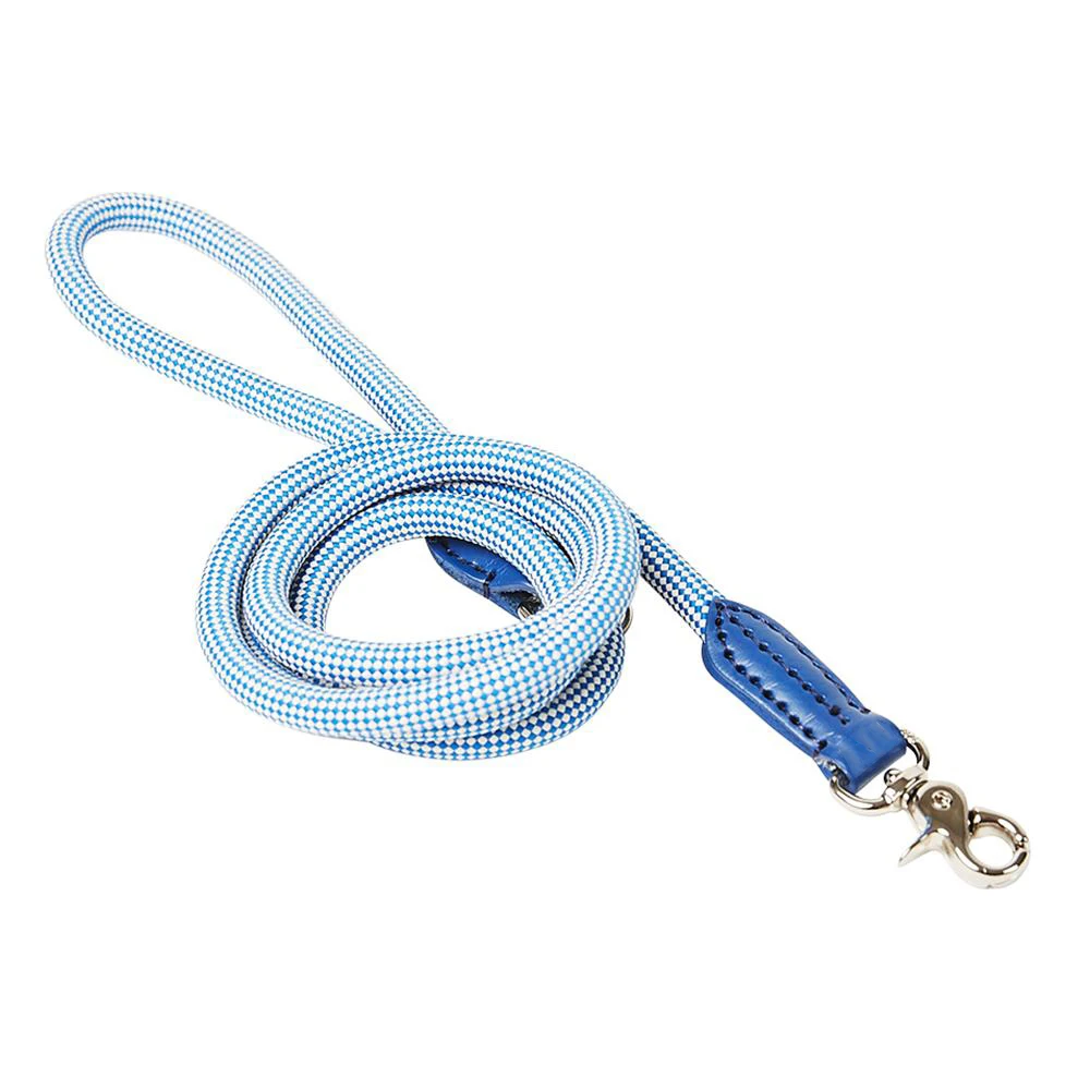 Wholesale High-end Custom Logo Luxury Tactical Braid Long Dog Training Leash Rope with Hardware Hook