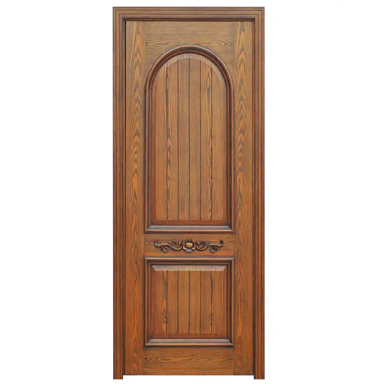 European Standard Doubledoor interior windproof wood doors Soild Wood Bedroom door for houses