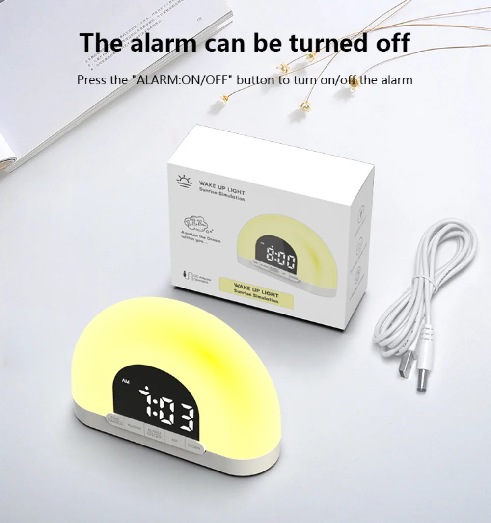 Sell New For Kids Adults Bedrooms Sleep Light Wake Up Light Sunrise Alarm Clock For Kids