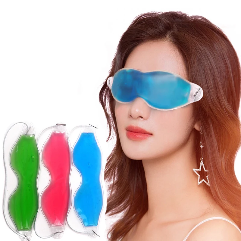 Reusable Cool Freezer Gel Eye Facial Mask Gel Eye Mask Hot Cold Pack Patch Heating Pads Cold Compress Heated Pad