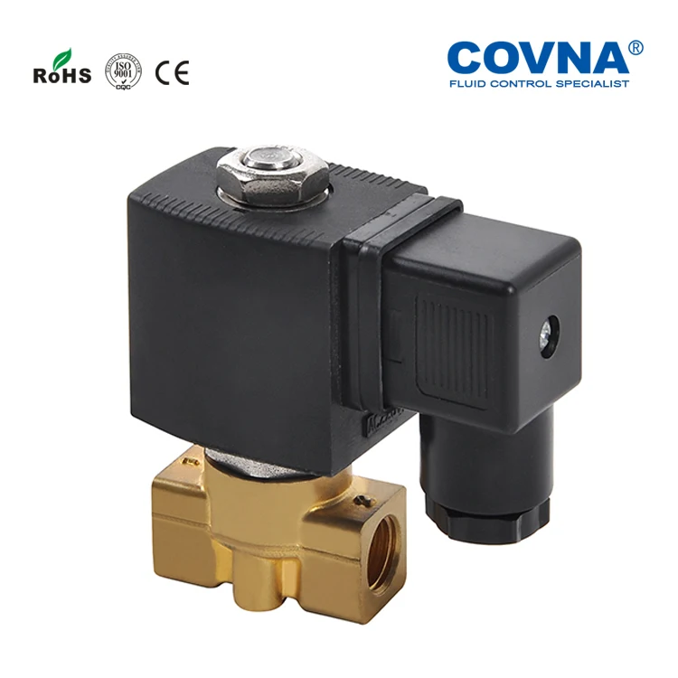 COVNA Manufacturer Brass Stainless Steels 12v operated solenoid valve normally open valvula solenoide