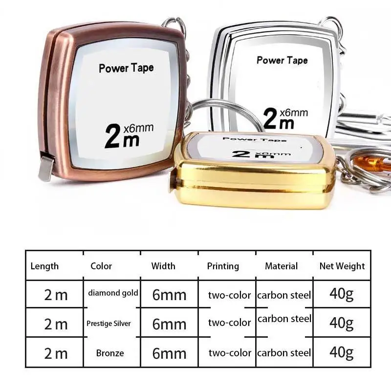 1 m 2 m promotional tape measure retractable promotion gifts measuring tape keychain