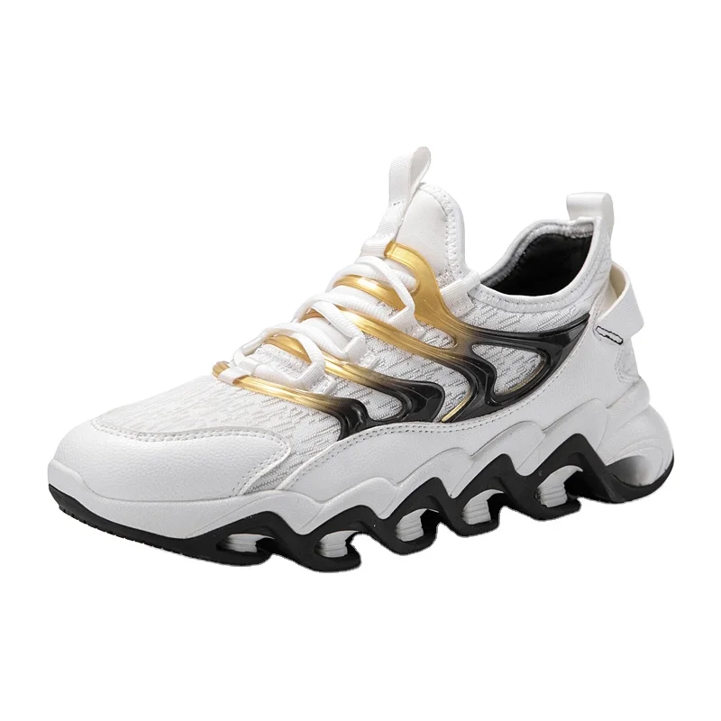 New design custom latest men running sneakers lace up fashion boys sport casual shoes