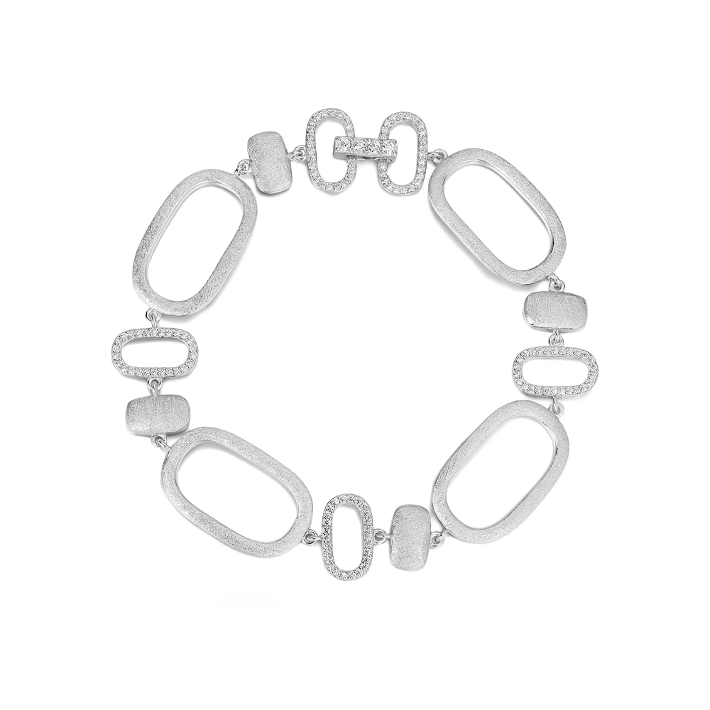 925 sterling silver pave stone handmade set jewelry fashion wholesale 14k solid Gold matte gold vermeil Bracelets for women
