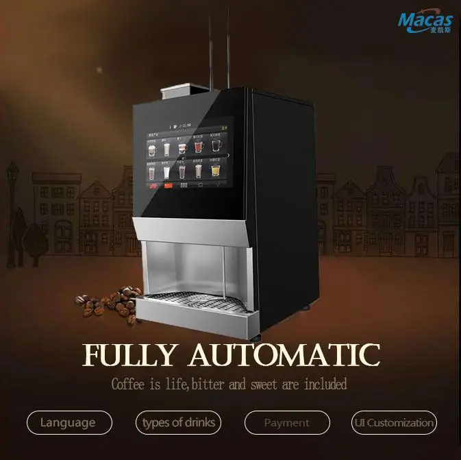 Self service coffee vending machine Commercial table top coffee Machine fully automatic coffee machine with grinder