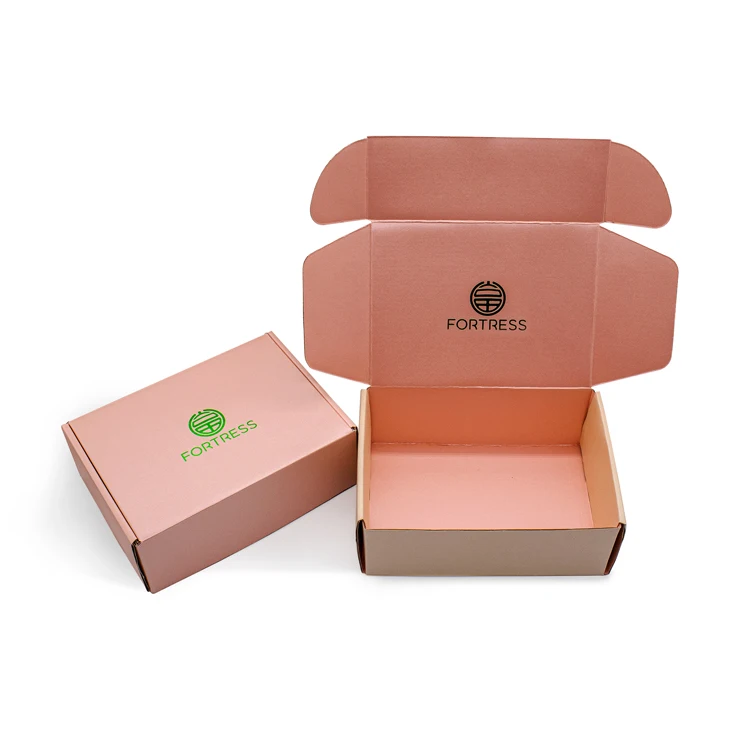Pink Custom Logo Size Printed Luxury Gift Small Cardboard Kraft Craft Paper Airplane Mailing Shipping Box Corrugated Mailer Box