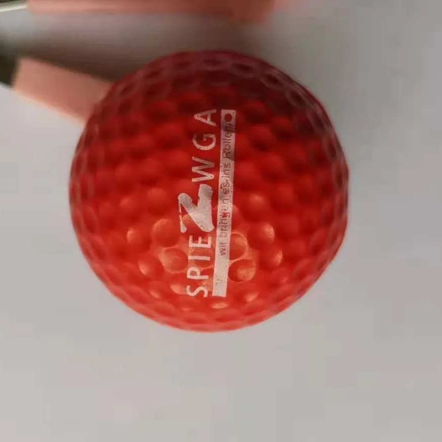 Customized logo 4.2CM PU golf Shape Foam Stress Ball