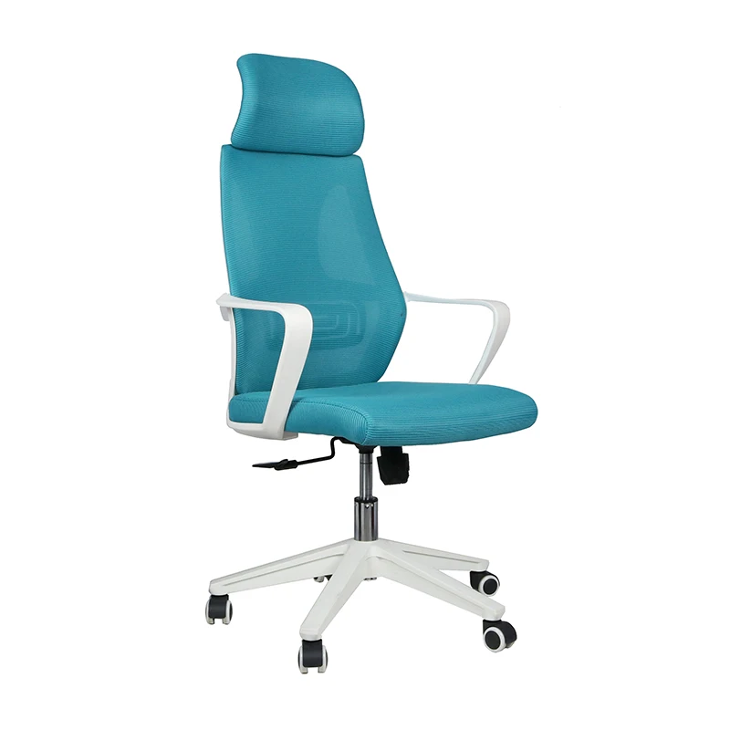 AODA оптовая продажа мебели белая рамка Синий сетчатый стул президент бабочка офисный стул с фиксированным подлокотником PP