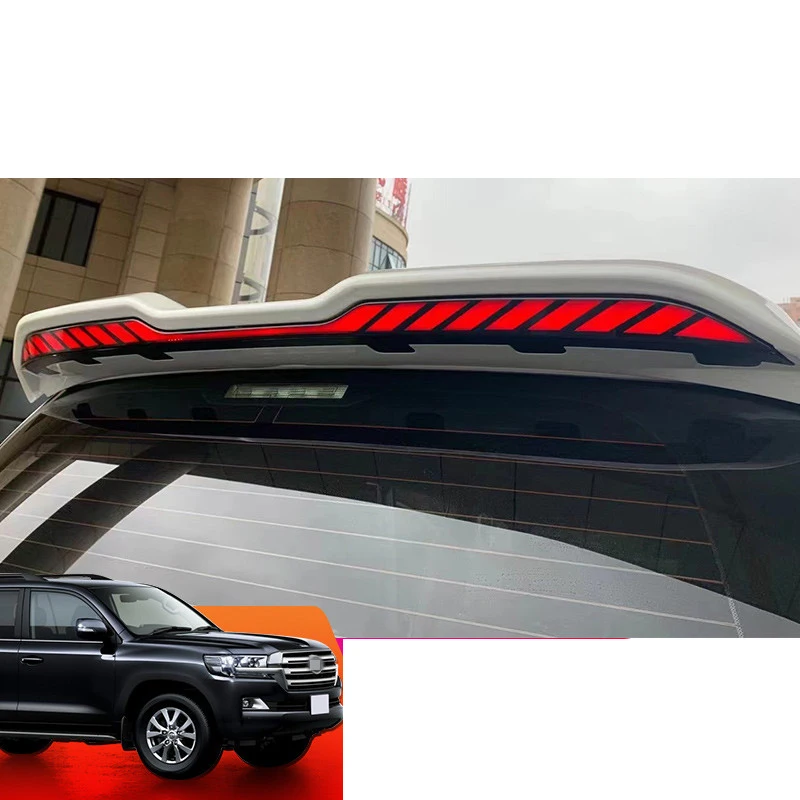 LED car tail spoiler wing for toyota land cruiser prado j150 j120 lc100 lc200 fj lc300 light decoration styling auto parts