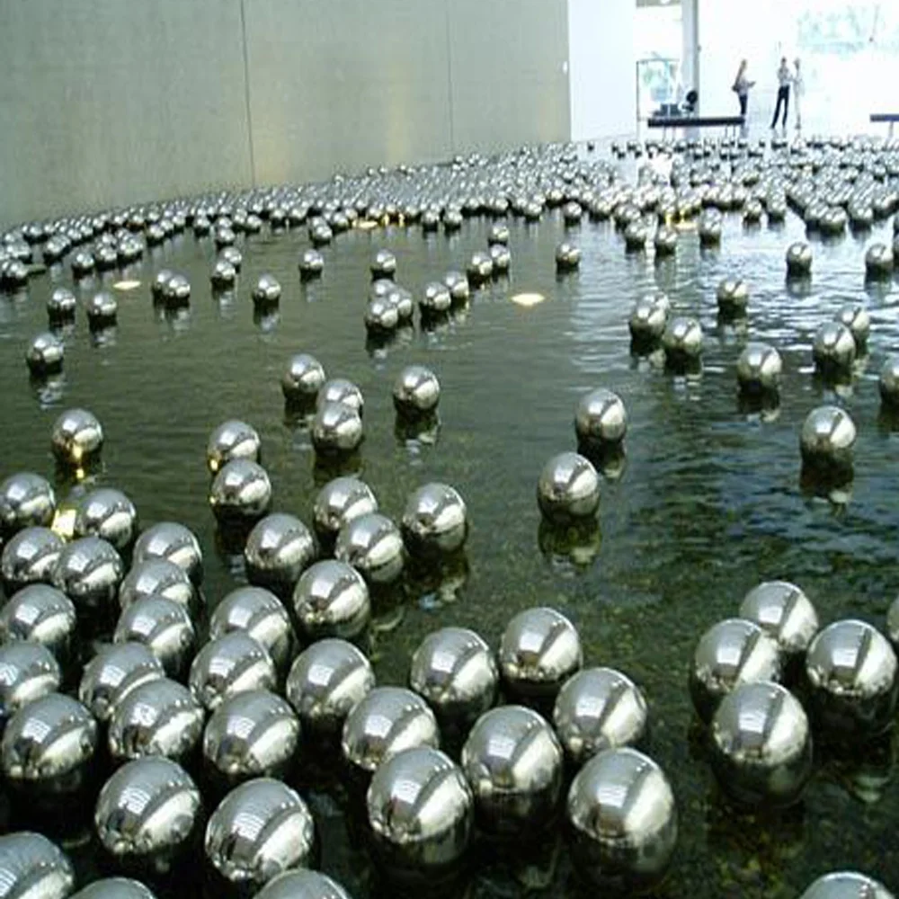 Outdoor ornament water decoration metal hand blown glass gazing ball stainless steel gazing ball