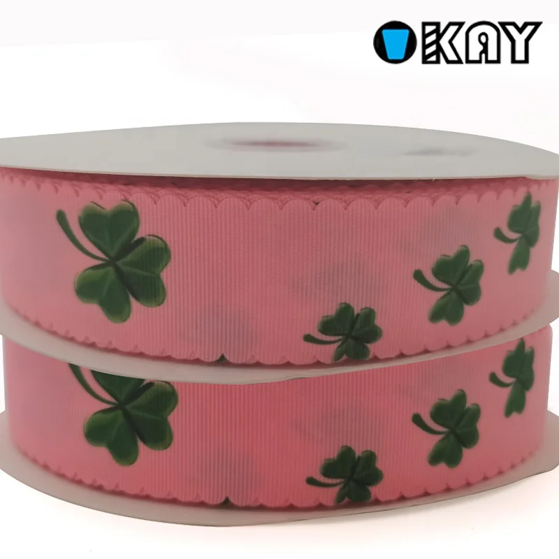 OKAY Customized Character White Grosgrain weave Gingham Check Scalloped Streamer for Hair Bow