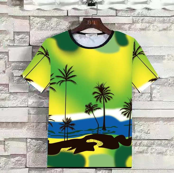 New MOQ Custom T-Shirt 3D Print Psychedelic Tie Dye T-Shirt 3D Printed Casual Multi-Pattern T-Shirts