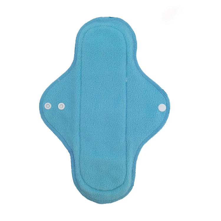 Comfortable soft women sanitary napkin solid reusable bamboo mom product cloth factory winged sanitary napkin for female pads