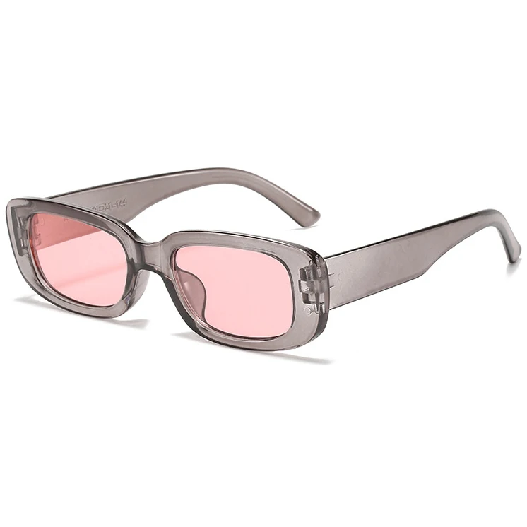 2022 маленькая прямоугольная квадратная оправа винтажная женская унисекс красочная UV400 поликарбонатные линзы карамельные Цвета Маленькие прямоугольные дизайнерские солнцезащитные очки