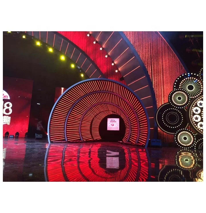 dj pixel strip led stage mapping lighting background