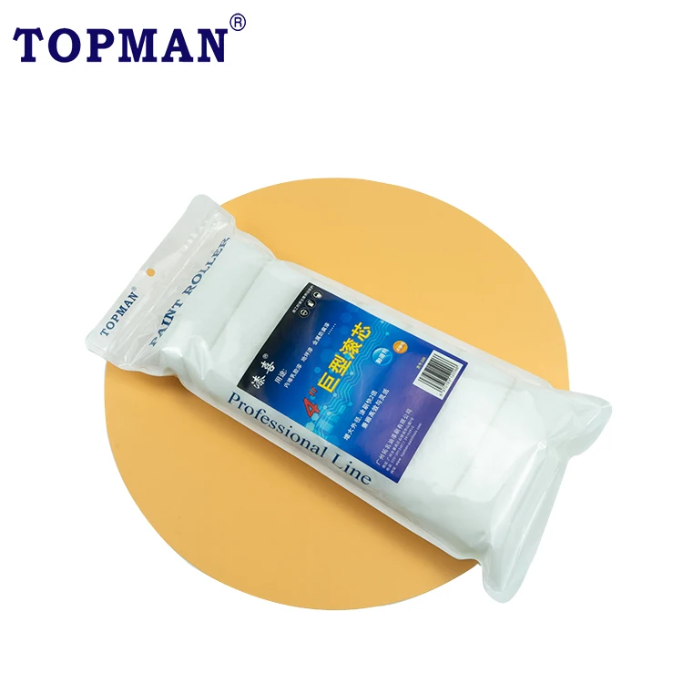 4 inch Jumbo Mini Paint Roller for Ultra-Smooth Finish Painting with Emulsion and Satin Paints on Walls Ceilings Wood and Metal