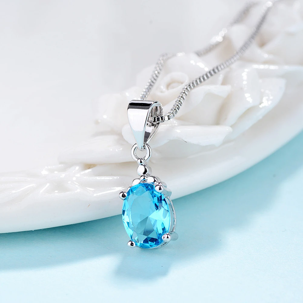 RFJEWEL Fashion Sterling Silver Giant Egg diamond S925 necklace jewelry 18K gold necklace for lady