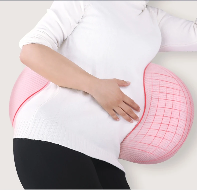 High Quality Soft Woman Pure Cotton Waist Side Sleep U-shaped Pillow Belly Support Pregnant Pillow