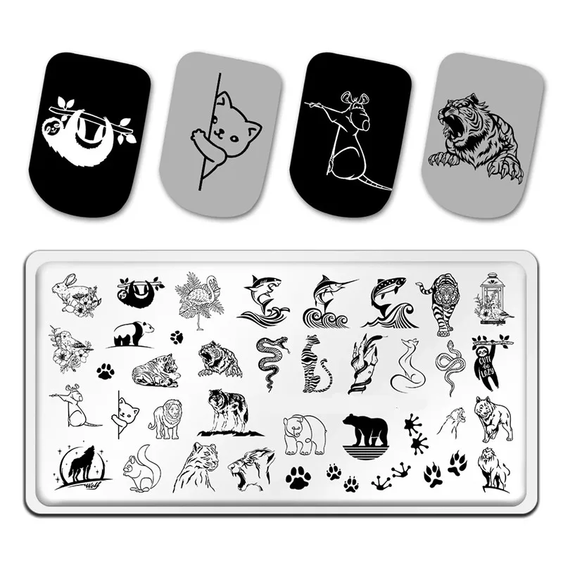 Guangzhou Supplier Offers Custom Anime Theme Nail Stamping Plate Stainless Steel Nails