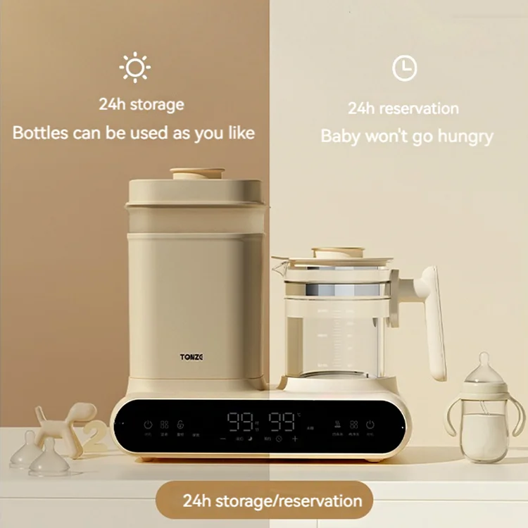 Touch Control 10 Functions Baby Milk Botte Sterilizer Dryer Baby Bottle Warmer Milk Regulate Kettle Thermostat