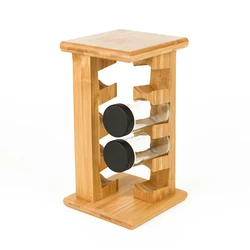 8 Rack Spice Organizer Rotating Spice Holder Shelf For Kitchen Cabinet Organizer Seasoning Storage Jar