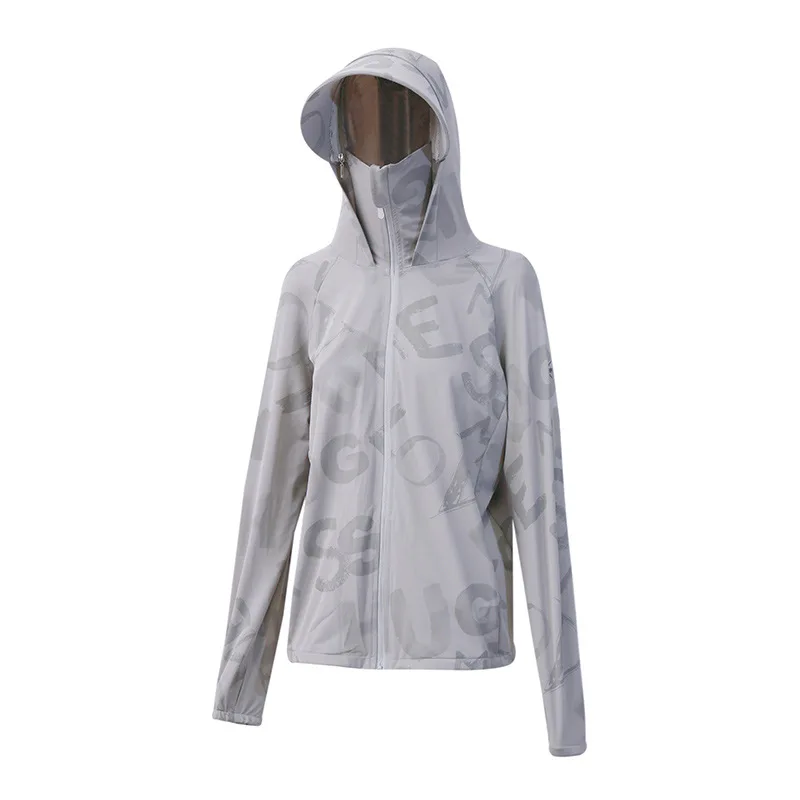 Custom New Design Women Outdoor Anti UV Quick-dry Thin Breathable Sun Protection Clothing With Hooded Upf 50+ Sunscreen Jacket