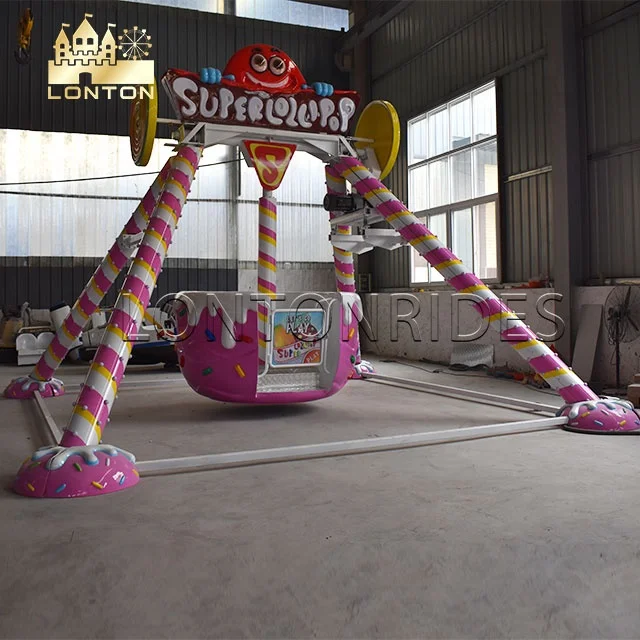 Hot Sell Amusement Rides Thrilling Equipment Swing Candy Pendulum Attraction Kids Hammer Rides