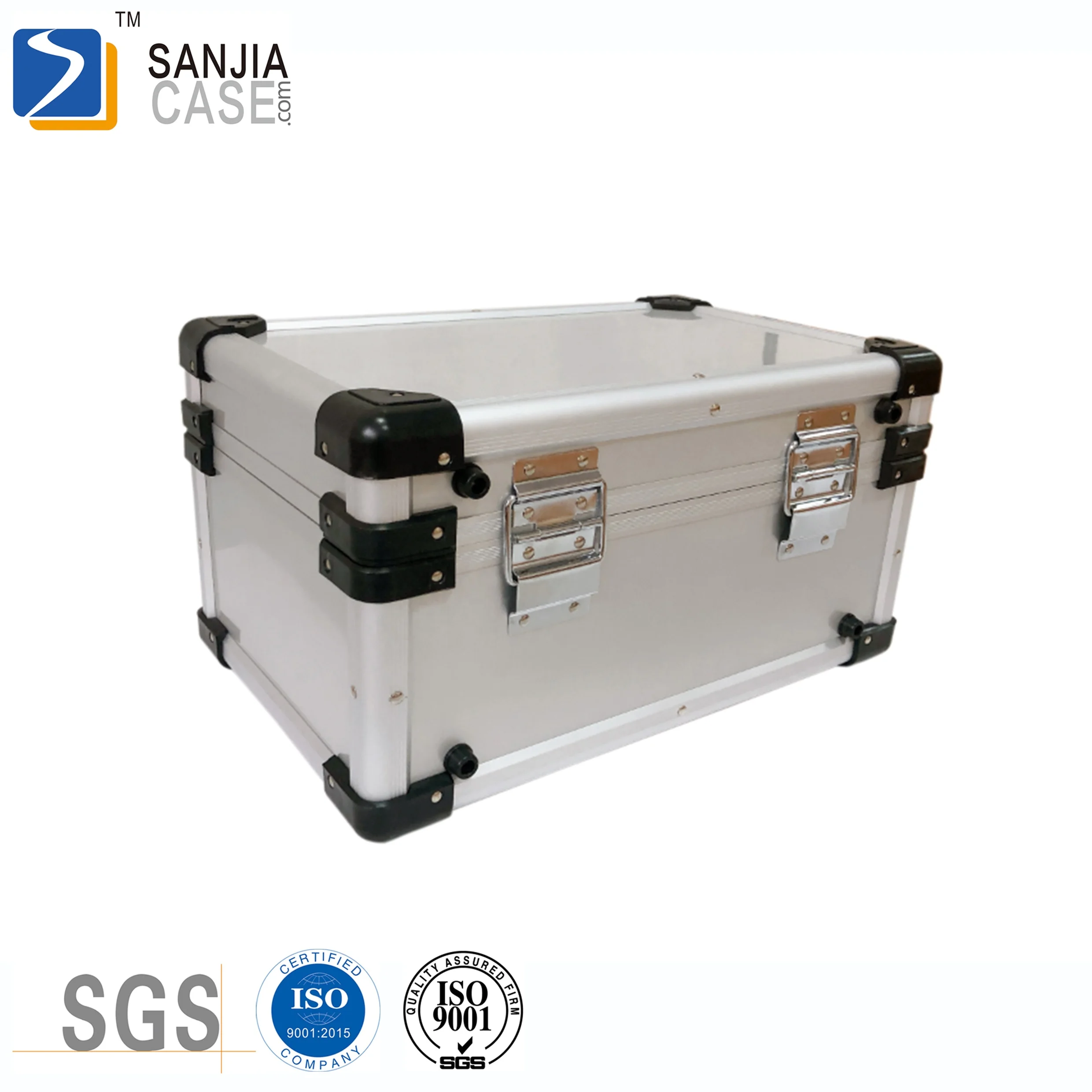 aluminum carry case with large storage with customized die cutting foam for musical instruments camera tool set DJI drone gun