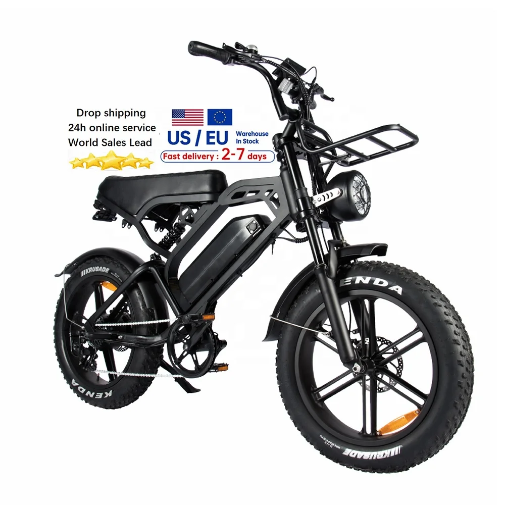 OUXI H9 beach cruiser electric bike speed trail bicycle  mountain bicycles 20 inch  fat e bike