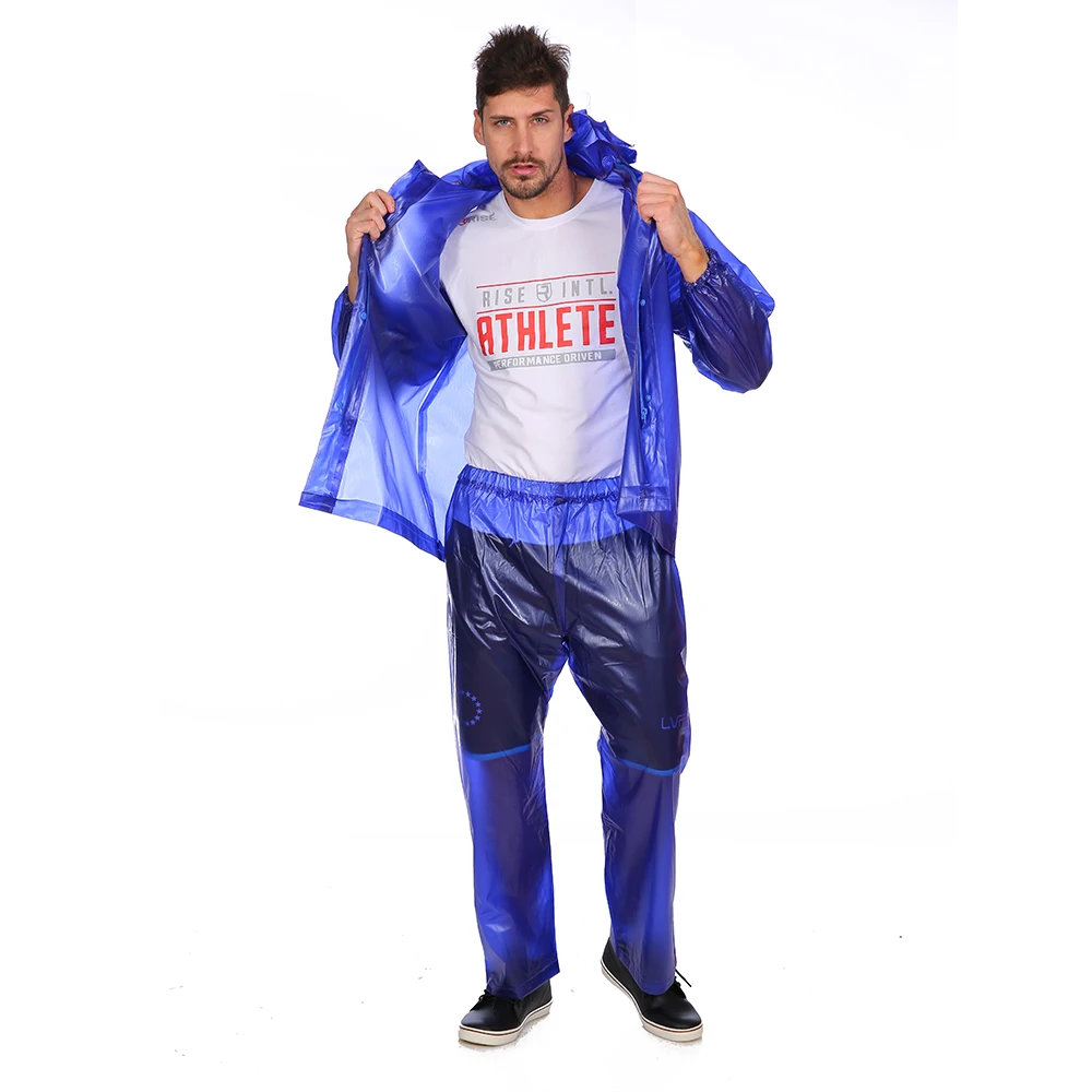 Customize Welcomed Rainsuit Colored Women Transparent Rainwear Pvc Raincoat