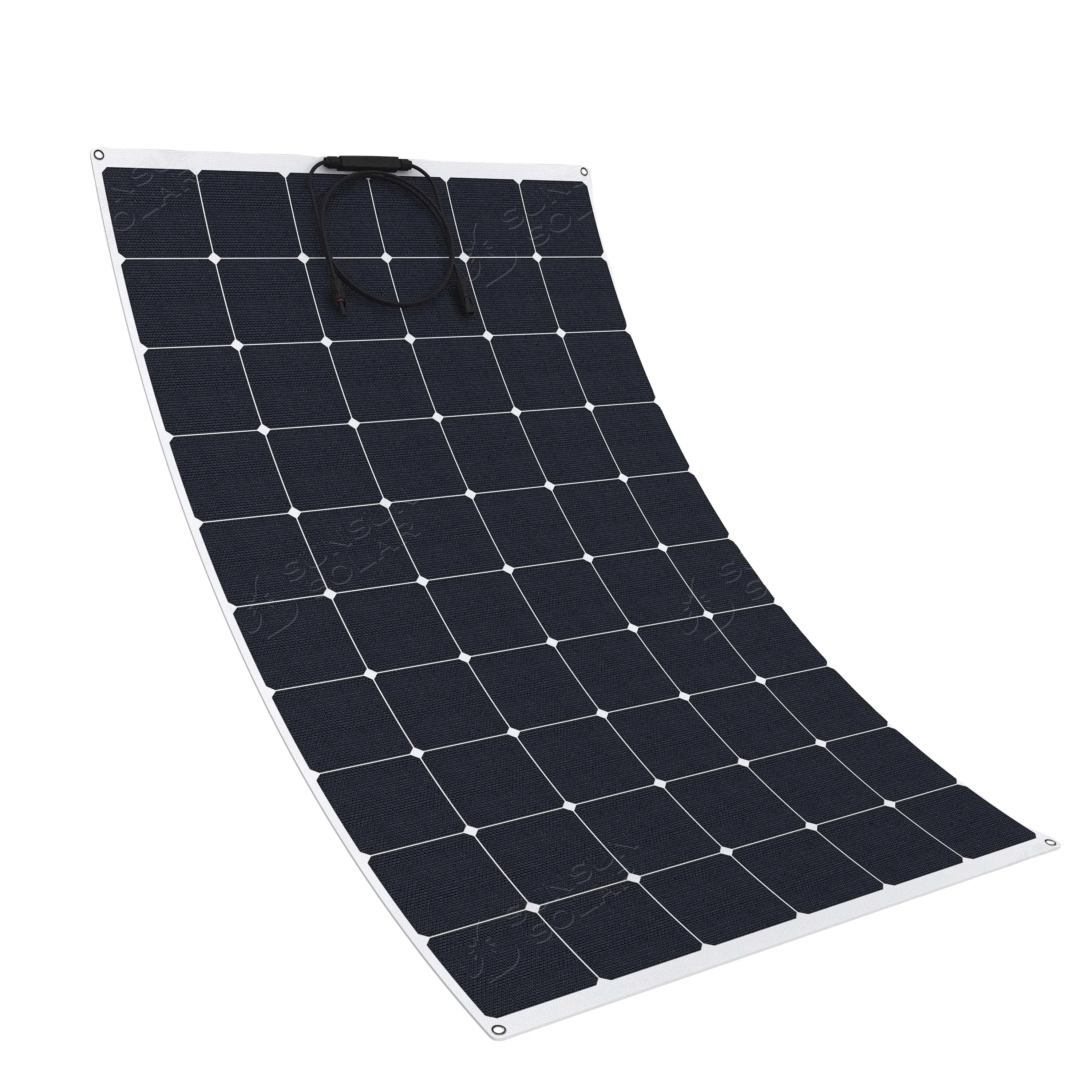  Полугибкая солнечная панель для кемпинга Rv Marine ETFE/PET 12 В 24 в 200 Вт Sunpower