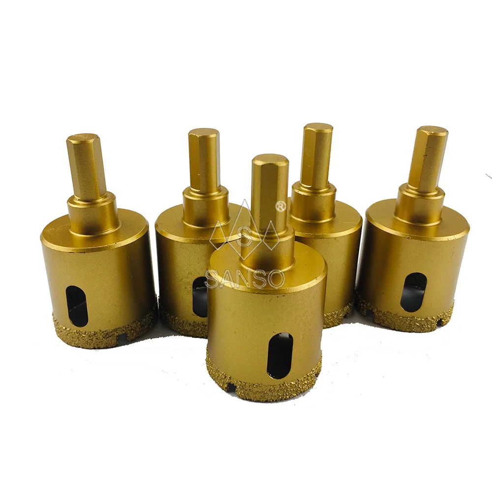 Sanso smoothly cutting vacuum brazed diamond core drill bit porcelain ceramic tile cutting diamond hole saw
