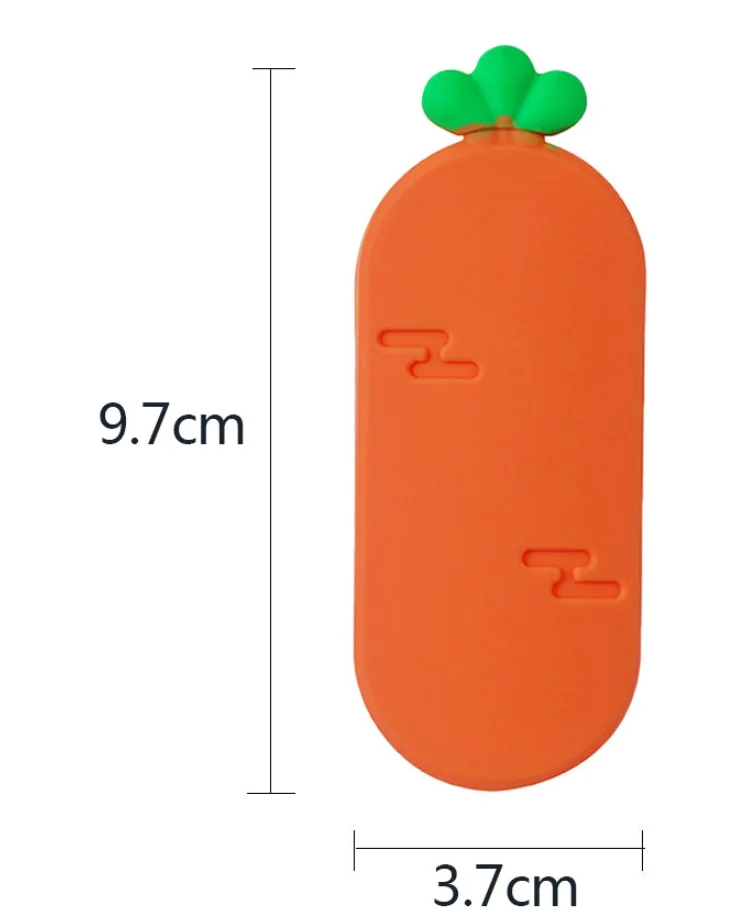 YDS Custom Bathroom Accessories Carrot Silicone Shower Holder Suction Shower Silicone Bracket