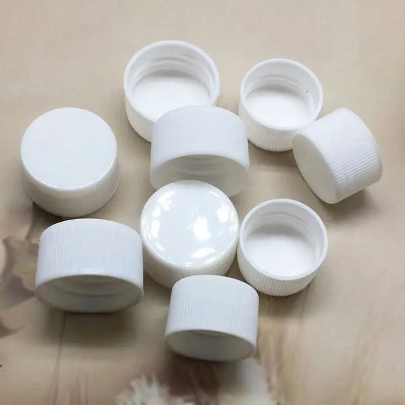 20mm 24mm 28mm plastic normal screw cap with PE liner plastic bottle cap with ribbed