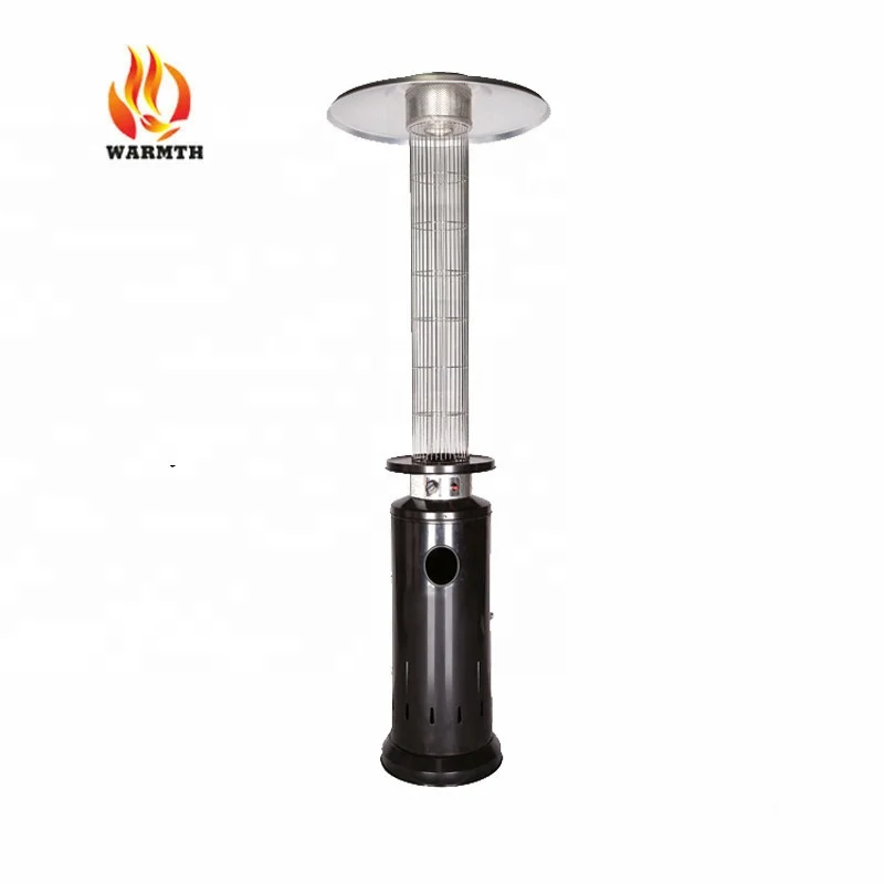 Круглый стоячий Видимый красивый пламя открытый газовый стеклянный нагреватель для патио