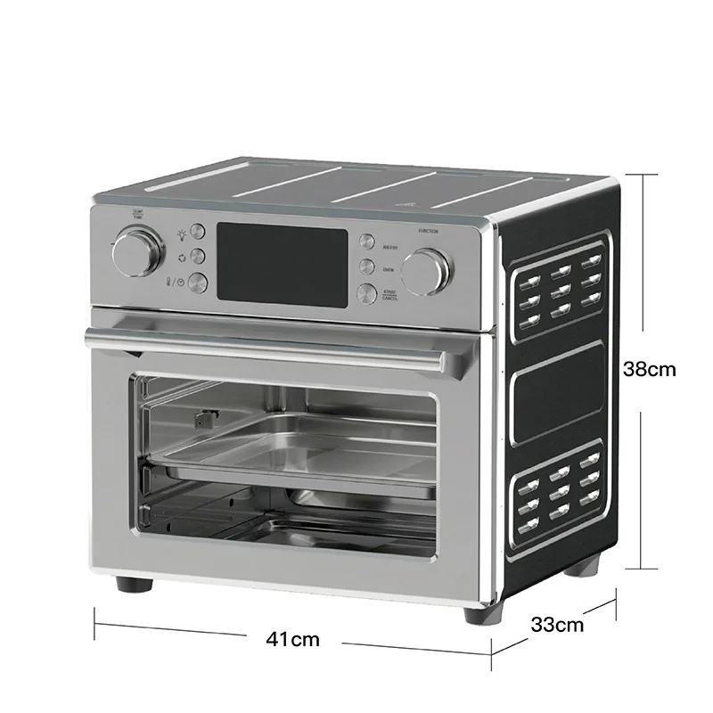 OUGUANXUAN Manufacture horno freidora digital biggest family and party size 25l air fryer oven stainless steel air fryer oven