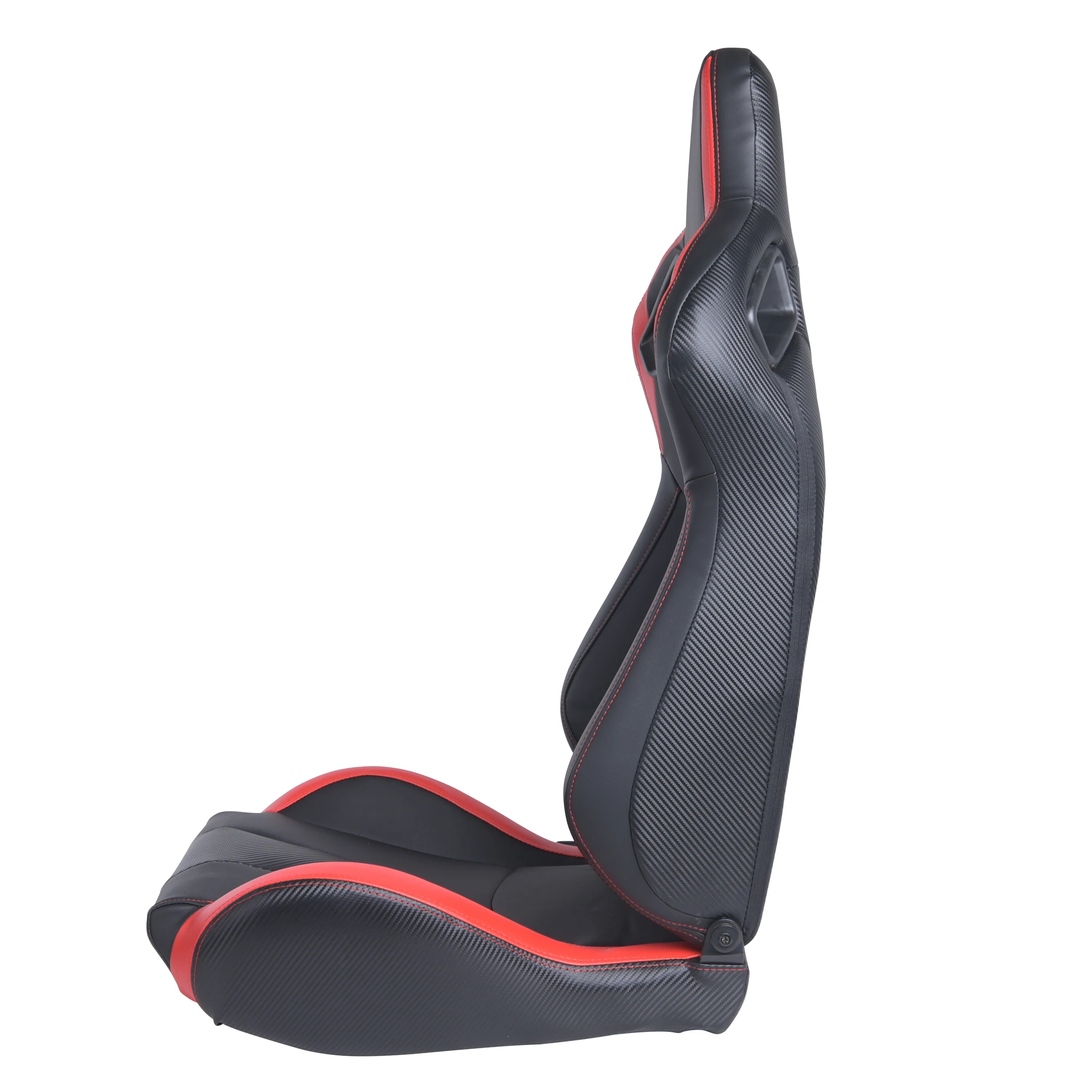 EPMAN Universal Automobile Racing Car Use Racing Seat Adjustable PVC Leather with Slider JBR1054B