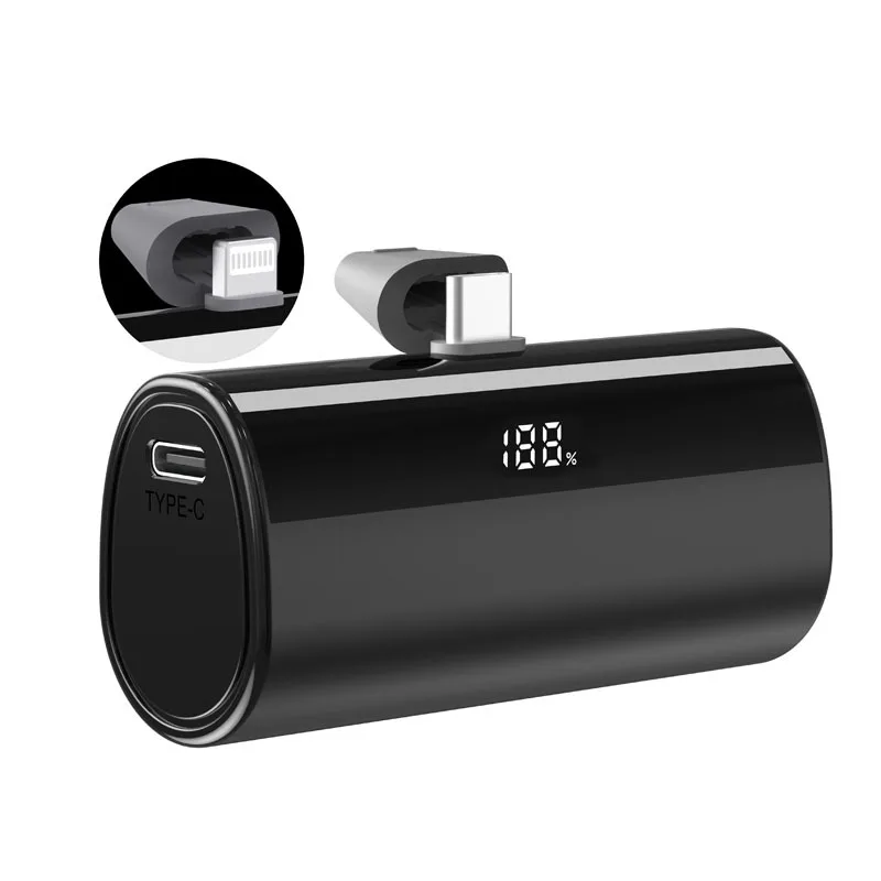 Pocket Emergency Mini Portable Capsule Power Bank Gift 5000mAh Power Bank