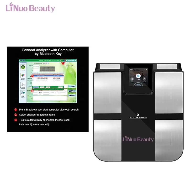 Professional Manufacturer Scan Body  Body Weight Analyzer App Control Weight Scale Smart Body Fat Analyzer Scale