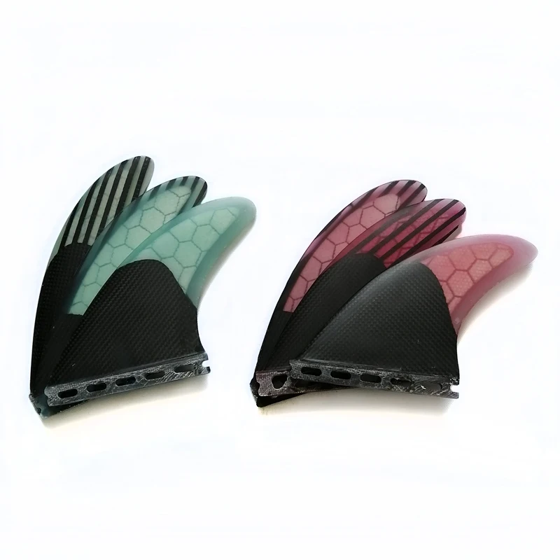 Hot Selling Water Sport Carbon Surfboard Fins Thruster Honeycomb Surf Fins Surfboard Accessories