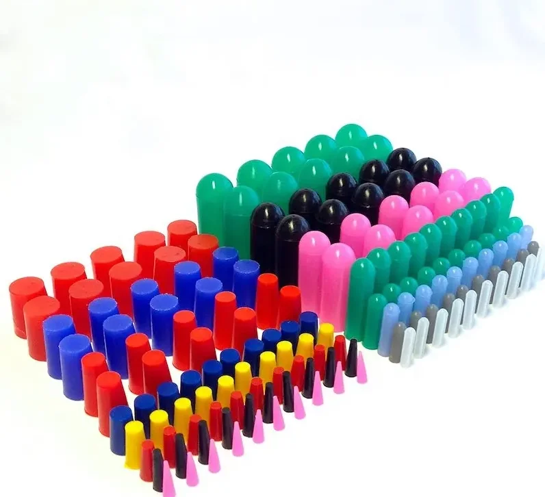 High Temp Silicone Rubber End And Tapered Stopper Plug Assortment Powder Coat Coating Paint Masking Supplies