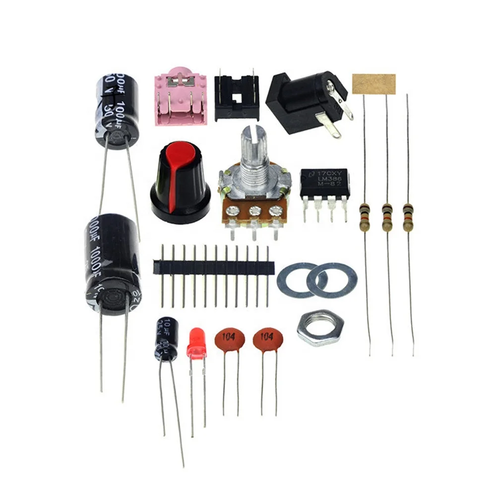 LM386 MINI Amplifier Board DIY Kit 3V-12V Power Amplifier Suite Electronic Fun Kits Amplificador Module Board