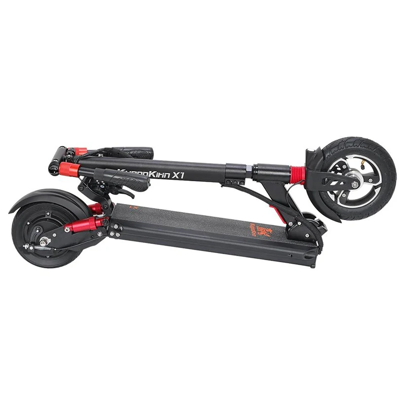 KugooKirin X1 Folding Electric Scooter 600W Motor 48V 13ah 8.5 Inch Tire 120kg-black Two-wheel Scooter  Hub Brushless Motor