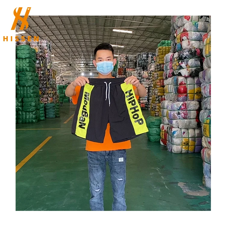 Wholesale Men With Slits Sublimation Printed Shorts second hand clothes used clothes bales from uk