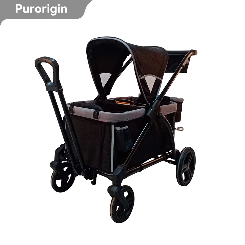 Purorigin, китайская 2024, Лидер продаж, складная детская прогулочная коляска, универсальная прогулочная коляска для кемпинга, детская коляска для двоих детей